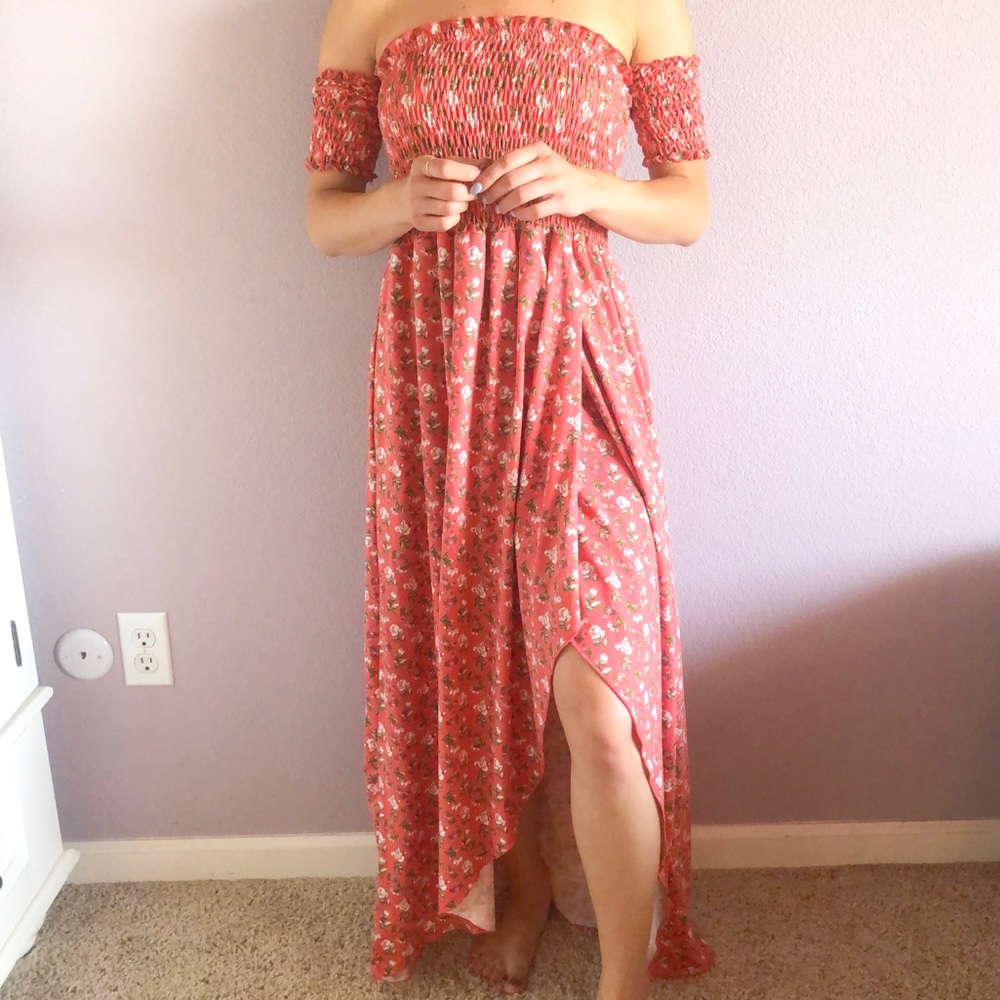 ***SALE***NWT ~ Medium POOF Pink Floral Maxi Dress